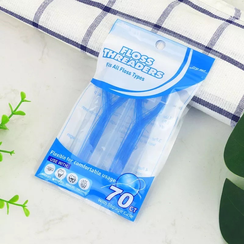 Floss Threaders Benang Gigi Untuk Behel Ortho Threader Dental Treader Braces