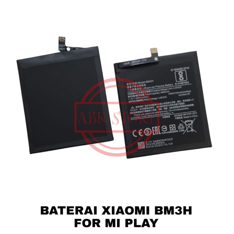 BATRE BATERAI BATTERY XIAOMI MI PLAY BM3H ORIGINAL