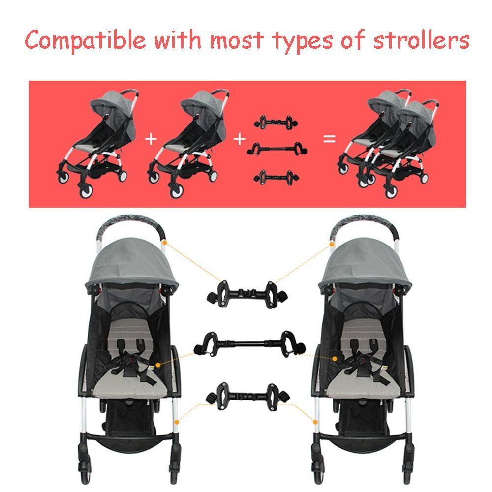 Needway   Adaptor Konektor Kursi Dorong Dilepas Hadiah Ibu Kembar Prams Coupler Bush Insert Baby Stroller Safety Linker Pushchair Joint Linker Konektor Pengikat Stroller