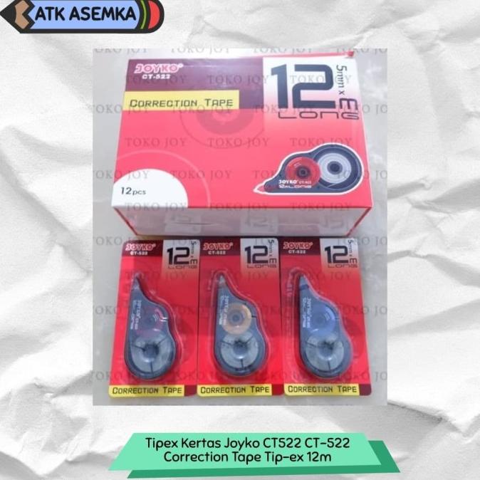 

Tipex Kertas Joyko Ct522 Ct-522 Correction Tape Tip-Ex 12M