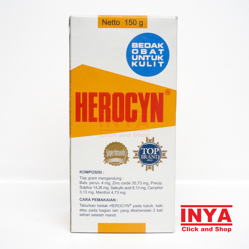 HEROCYN MEDICATED SKIN POWDER 150ml - Bedak Obat Untuk Kulit