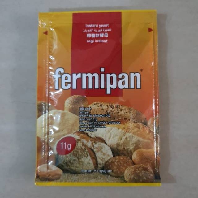 

FERMIPAN 4 X 11 GRAM/INSTANT YEAST/RAGI KERING/RAGI DONAT/RAGI ROTI/FERMIPAN 1 KOTAK