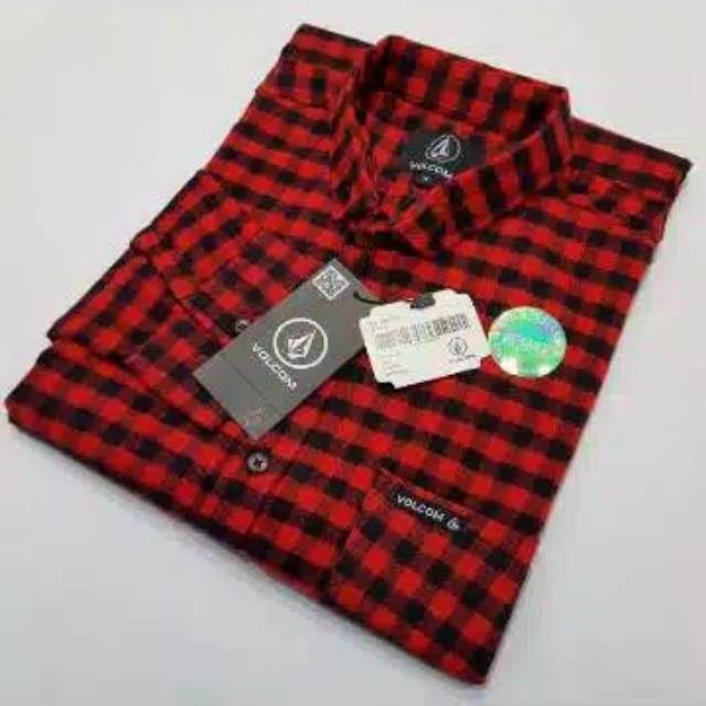 KEMEJA VOLCOM LENGAN PANJANG KEMEJA PRIA FLANEL TERMURAH