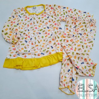 SF 2A3 Setelan Panjang Baju  Bayi  Anak  Perempuan  Usia  6  