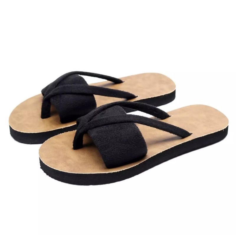 sandal wanita terbaru - Sandal Selop Tali Capit AB Promo New