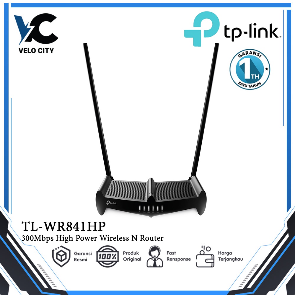 TP-Link TL-WR841HP TPLink High Power WiFi Wireless Router TL WR841HP Garansi Resimi