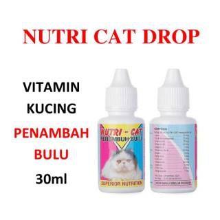 Image of Nutri Cat Drop 30ml Vitamin Penumbuh Bulu Kucing Cat Kitten 30 m Obat Nutricat