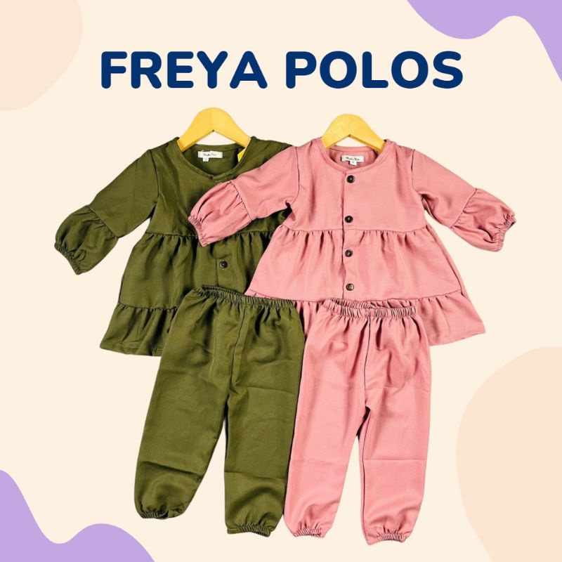 1-4 Tahun Setelan Anak FREYA POLOS One Set Anak By Mybee