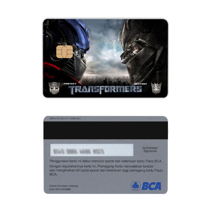 Transformer Kartu E-Money Flazz BCA Gen 2 NFC Custom Card