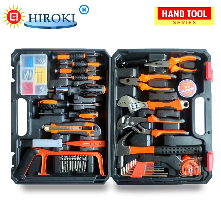 HIROKI TOOL kit set 102 pcs toolkit alat tukang pertukangan hand tools