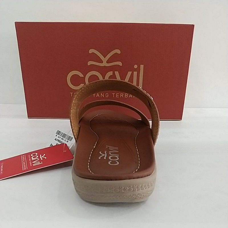 Sandal Kasual Pria Merk Carvil Tipe Alfredo 02 Warna Stone | Sandal Sopan Carvil | Sandal Carvil