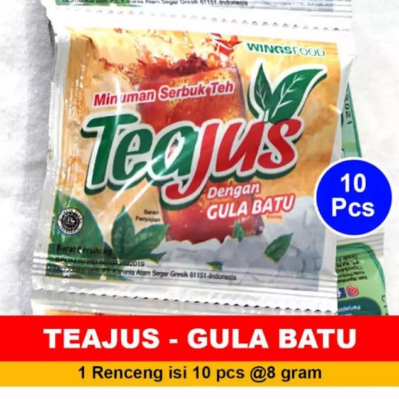 

Tea Jus Gula Batu Renceng [10 Sachets]