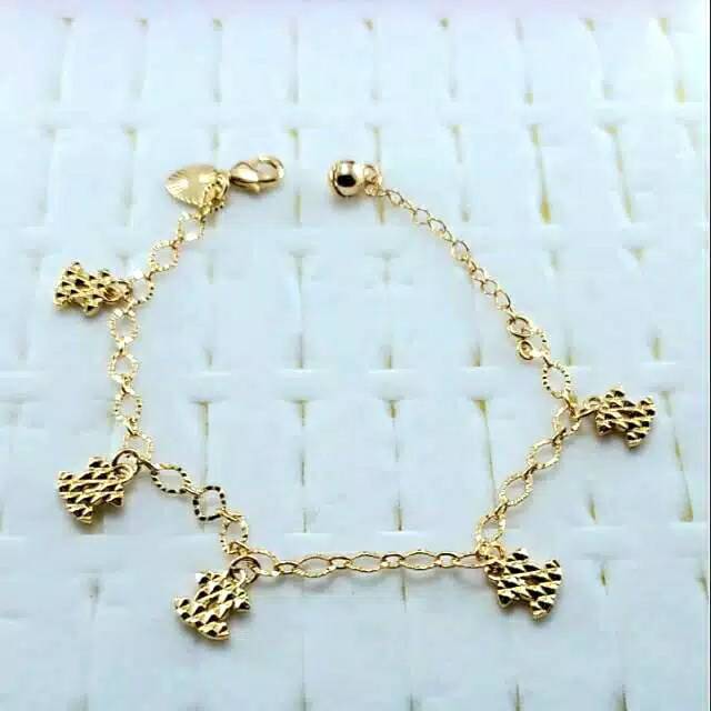 Fourfashion gelang rantai polos chennel