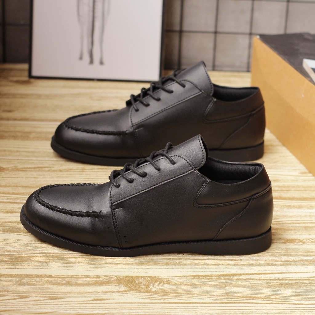 SMITH BLACK - Sepatu Kerja Formal Kantor Pria Kasual Pantofel Pria Oxford - Pantopel
