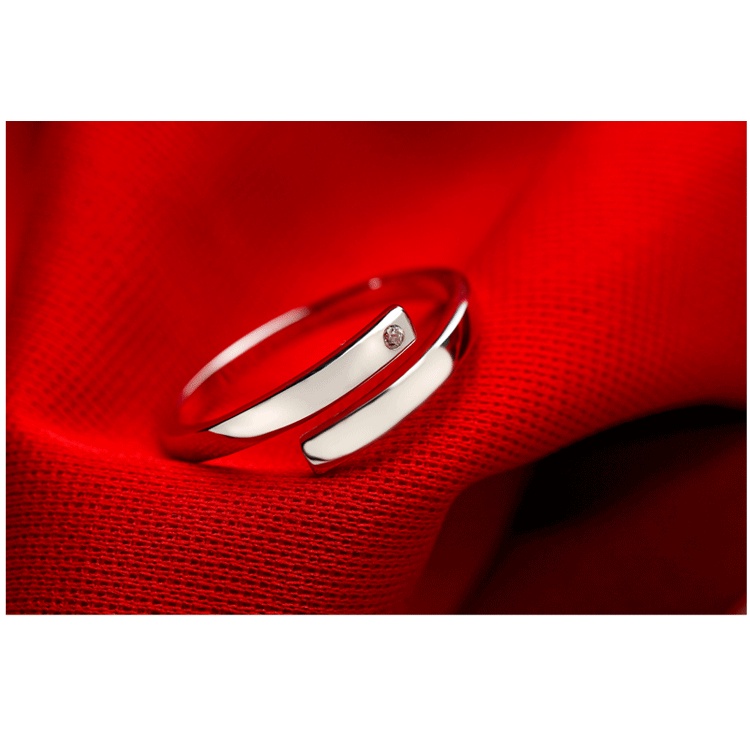 925 perak untuk wanita/pasangan yang bisa disesuaikan Bercinta Perhiasan Fashion