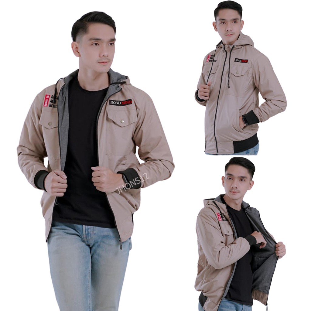 JAKET PARASUT PREMIUM JAKET DISTRO PRIA WANITA ROAD MIND JAKET MOTOR JAKET HOODIE JAKET PARASIT