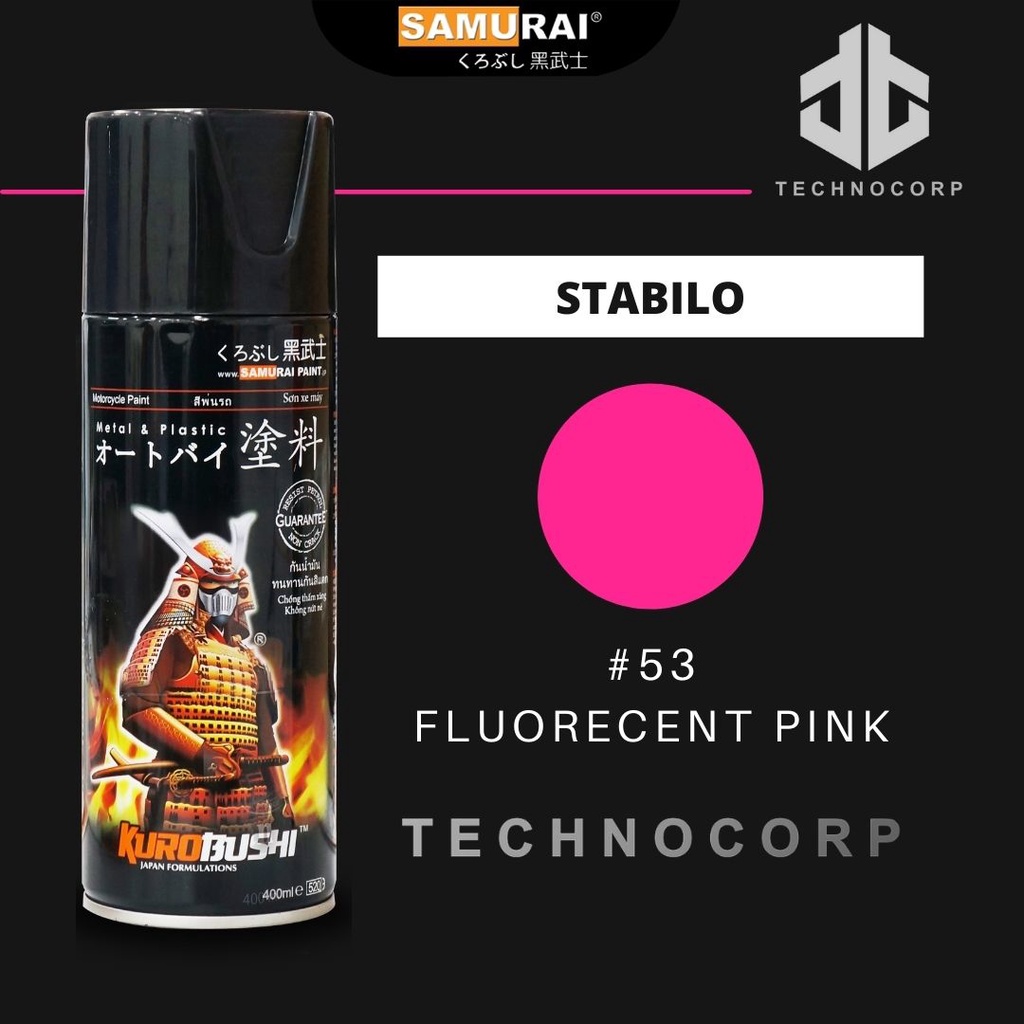 

Cat Semprot SAMURAI PAINT 53 FLUORECENT PINK / PINK STABILO