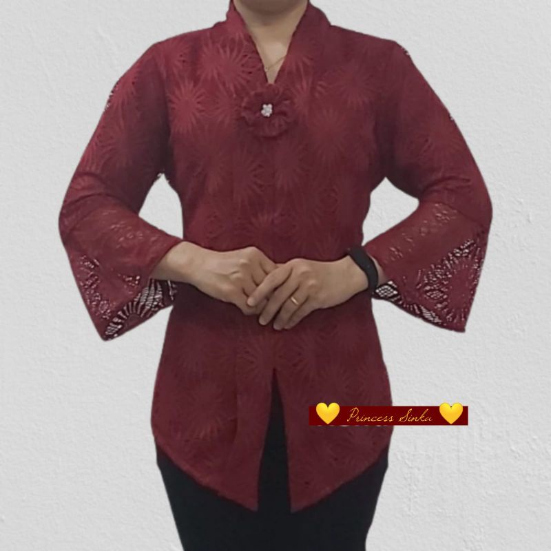 Blouse kebaya encim brokat premium