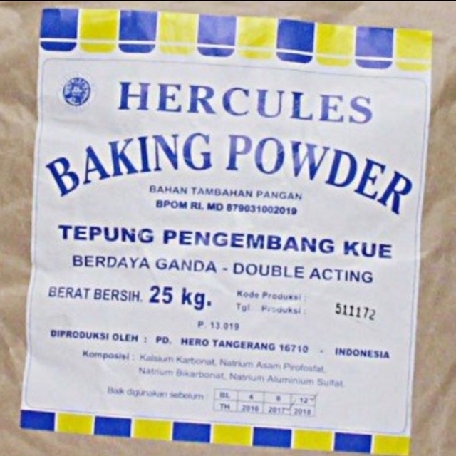 

REPACK: 1KG - HERCULES BAKING POWDER DOUBLE ACTING/ Baking Soda/ Pengembang Kue