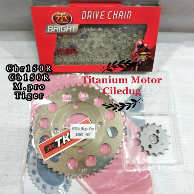 Gear Set CBR150 - CB150 Tk Racing 428