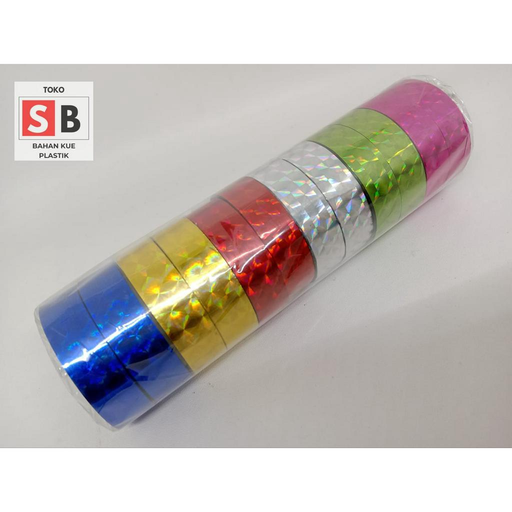 

ISOLASI WARNA WARNI/ SOLASI TOPLES WARNA 1SLOP ISI 12 ISOLASI / ISOLASI KECIL 1.5*2M / SOLATIP