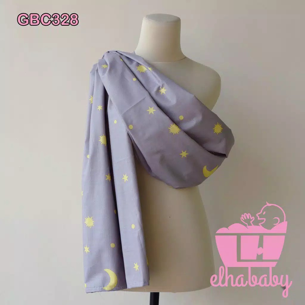 Elha Baby Gendongan Cukin Karakter| Kain Gendong Karakter| Jarik Modern Ukuran 80x 240 cm motif