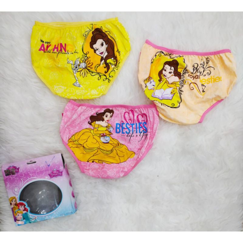 Disney Princess Celana Dalam Anak Cewek 9 Tahun Keatas Isi 3pcs/Dus