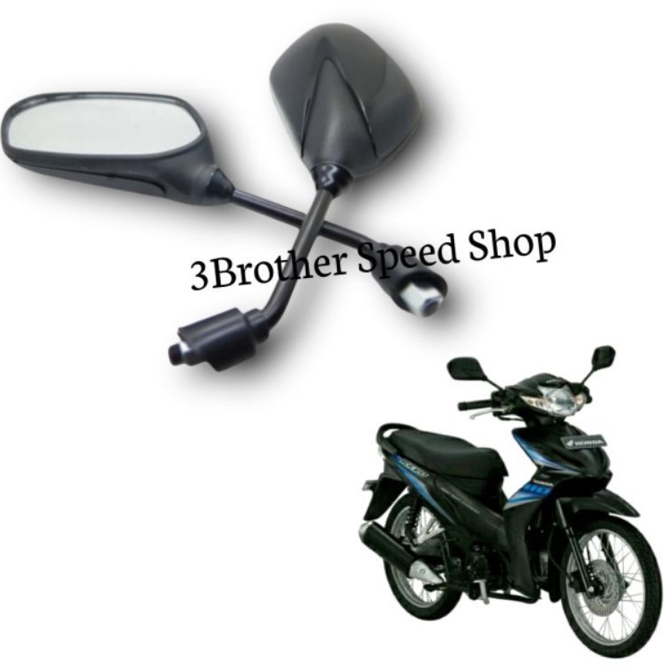 Kaca Spion Standar Honda Supra X 125 Spion Revo Absolute Hitam UniversalKaca Spion Standar Honda Supra X 125 Spion Revo Absolute Hitam Universal