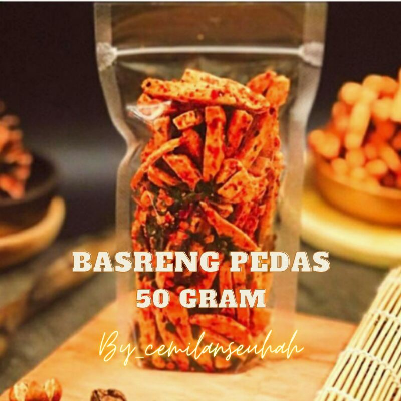 Basreng pedas extra daun jeruk isi 50gram