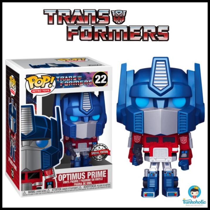 Funko Pop The Transformers - Optimus Prime (Metallic) [Exclusive] #22