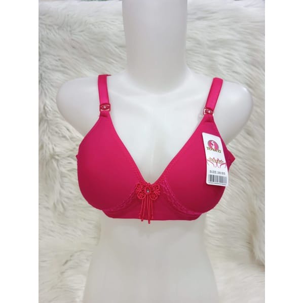 TYZ 473 - BH Bra Fashion Wanita JUMBO BH Busa Tipis Tanpa Kawat kancing 3 / MULTICOLOR