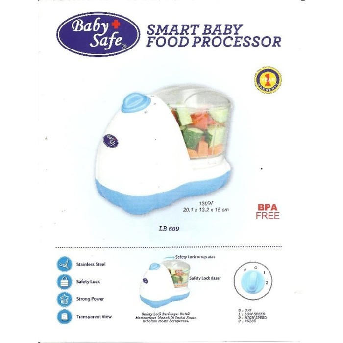 Baby Safe Smart Baby Food Processor Blender LB 609