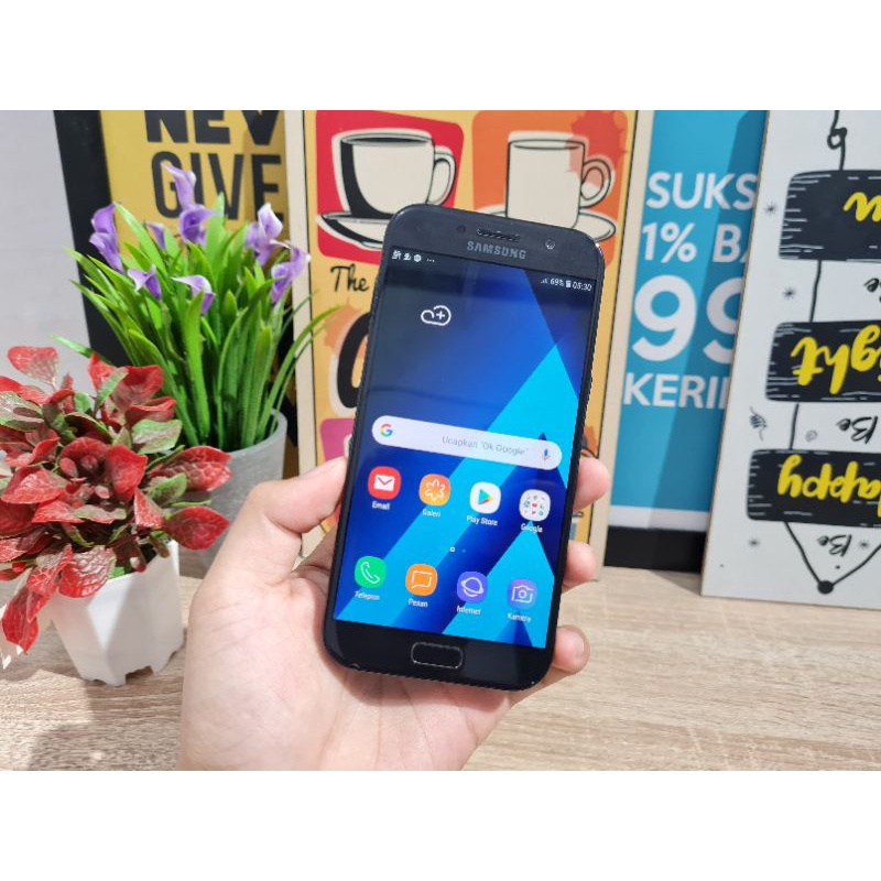 SAMSUNG A5 2017 BLACK RAM 3/32GB SEIN DUALSIM MURAH