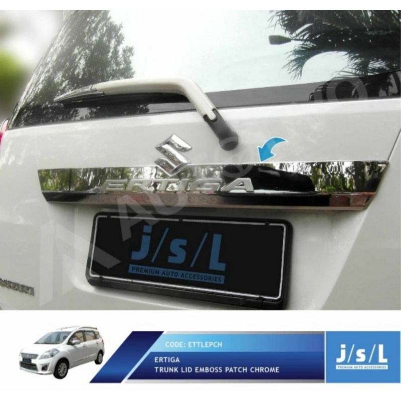 Trunklid lis bagasi belakang chrome Suzuki ertiga 2012-2017 trunk lid bagasi