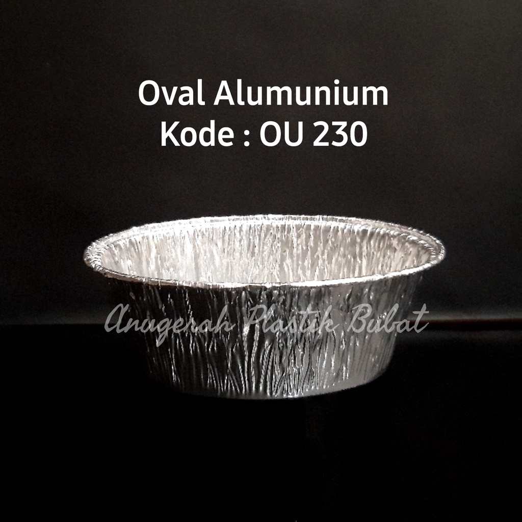 Alumunium Foil Cup Oval OV230 Isi 25 Pcs/ Tray Alumunium Untuk Kue/ Tray Macaroni Schotel