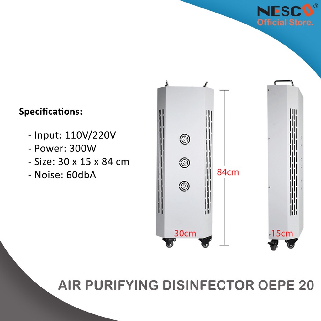 Air Purifying Disinfector, OEPE-20, 300W