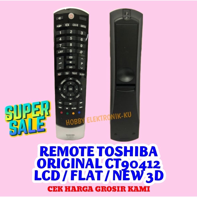 REMOTE TOSHIBA ORIGINAL CT90412 LCD/ FLAT NEW 3D