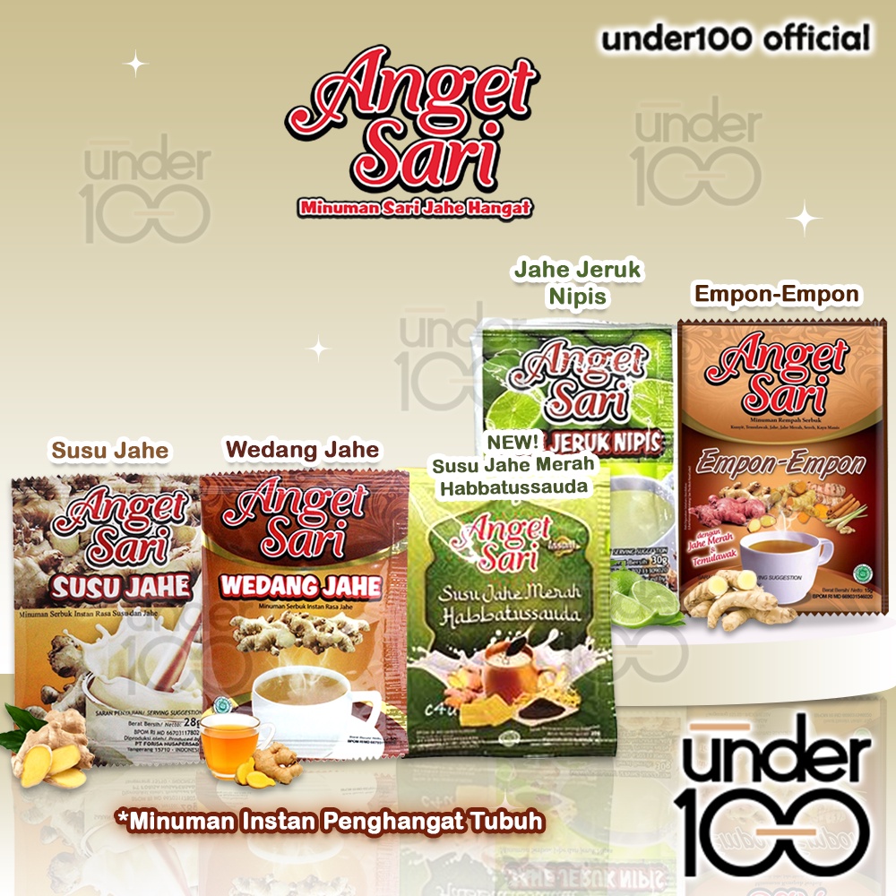 

❤ UNDER100 ❤ ANGET SARI Susu Jahe | Jahe Jeruk Nipis | Empon-Empon 28g | BPOM