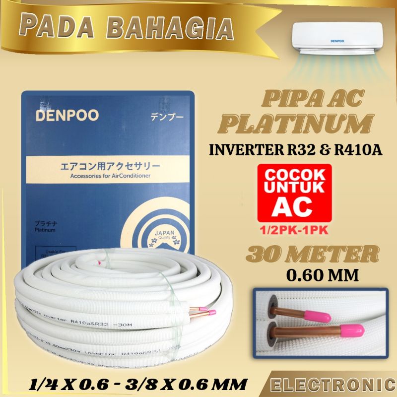 PIPA AC DENPOO PLATINUM 1/4 - 3/8 (1/2PK - 1 PK) PER METER