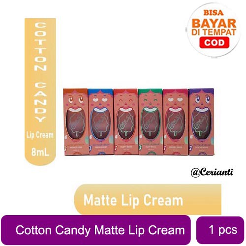 [Premium] COTTON CANDY LIP CREAM MATTE 8ML BUKAN IMPLORA