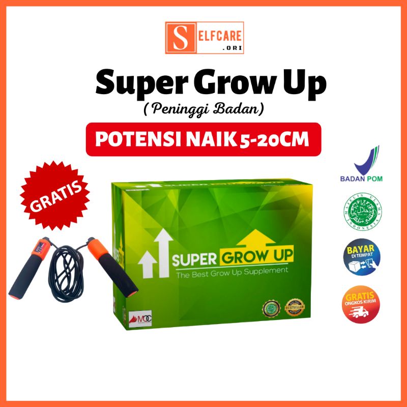 

SUPER GROW UP [BISA COD] SUPLEMEN PENINGGI BADAN SUSU PENINGGI BADAN DEWASA DAN ANAK-ANAK