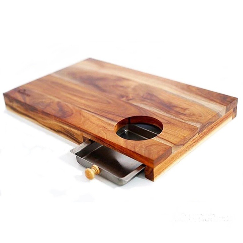 Oxone Talenan OX-614 Bamboo Board with Metal Tray