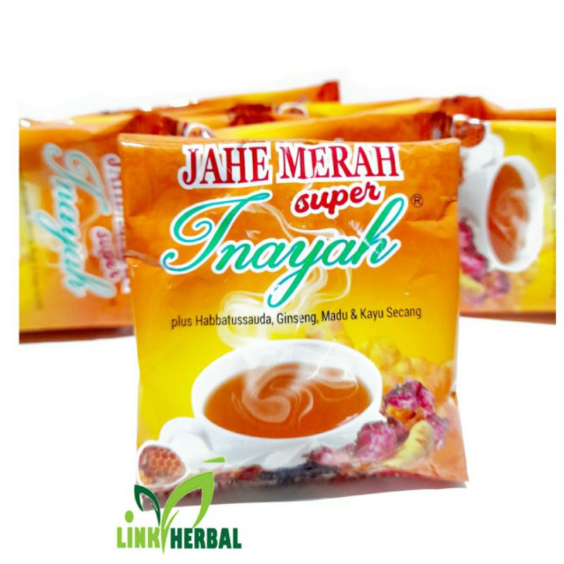 

BEST SELLER! Jahe merah super inayah | per renceng isi:12 sachet