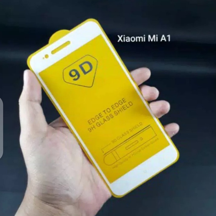 XIAOMI MI A1 MI 5X MI A2 MI 6X Tempered Glass Full Lem 9D Full Cover Anti Gores Kaca - White_Cell