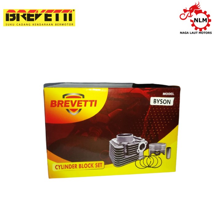 Brevetti Silinder Blok Seher dan Piston Kit Byson