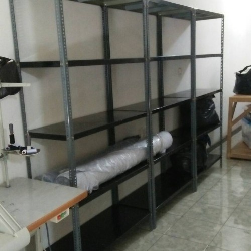 Rak besi siku gudang uk 100 x 40 x 200 ( 5 susun )