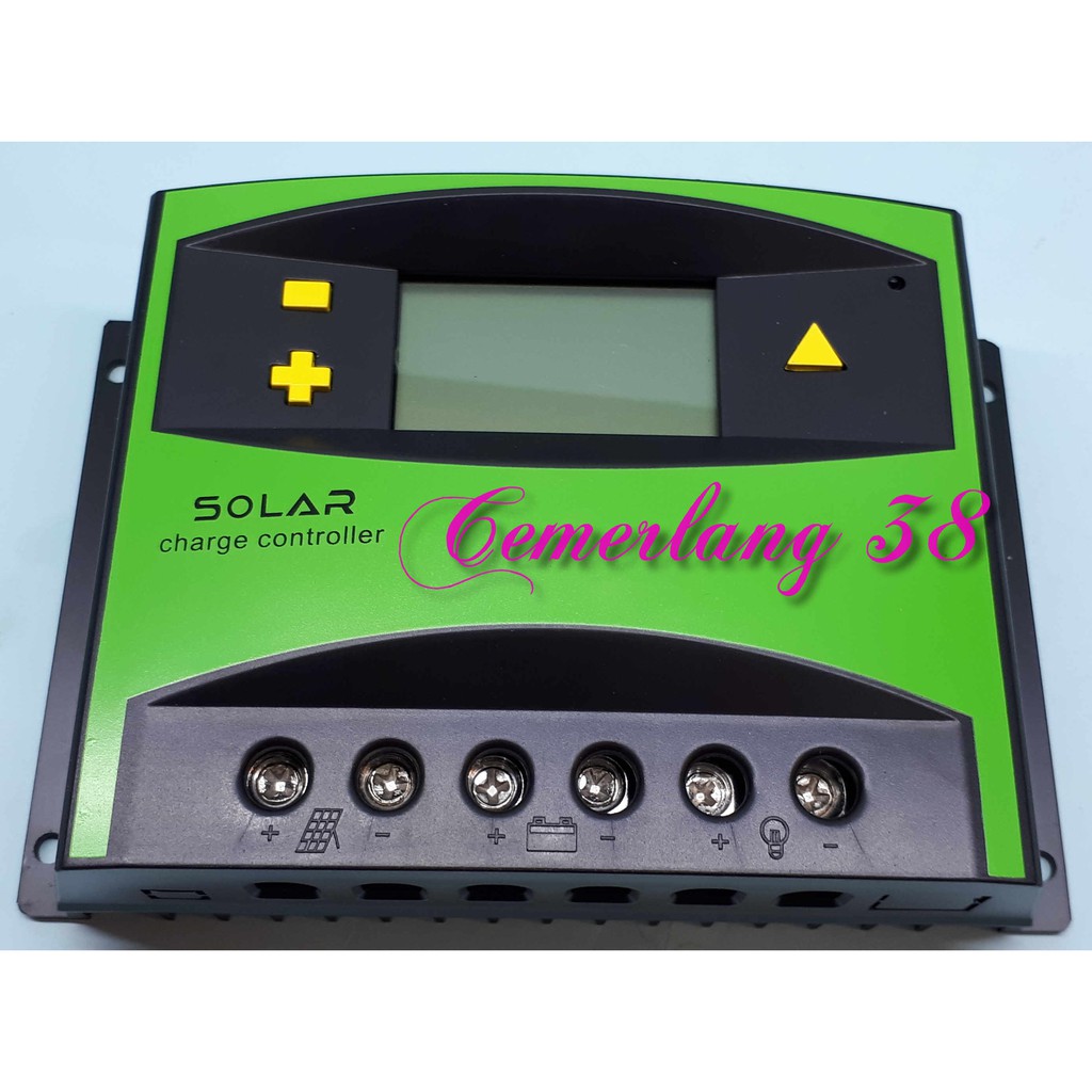 60A 12V 24V Solar Panel LCD Charge Controller Regulators Battery 60 A 12 V to 24 V