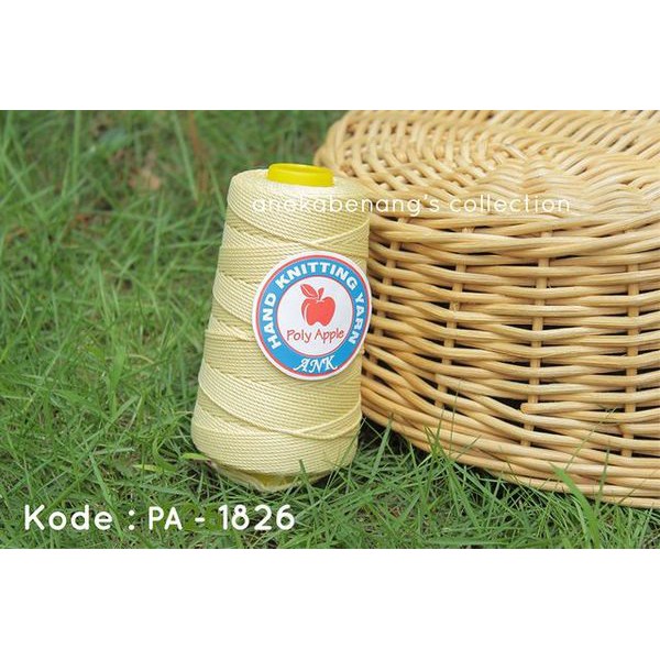 Benang Rajut Poly Apel / Apple Yarn  - 1826 (Kuning Pucat)