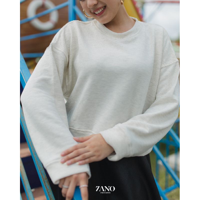 ZANO BASICS Sweater Crop Arctic Majesty