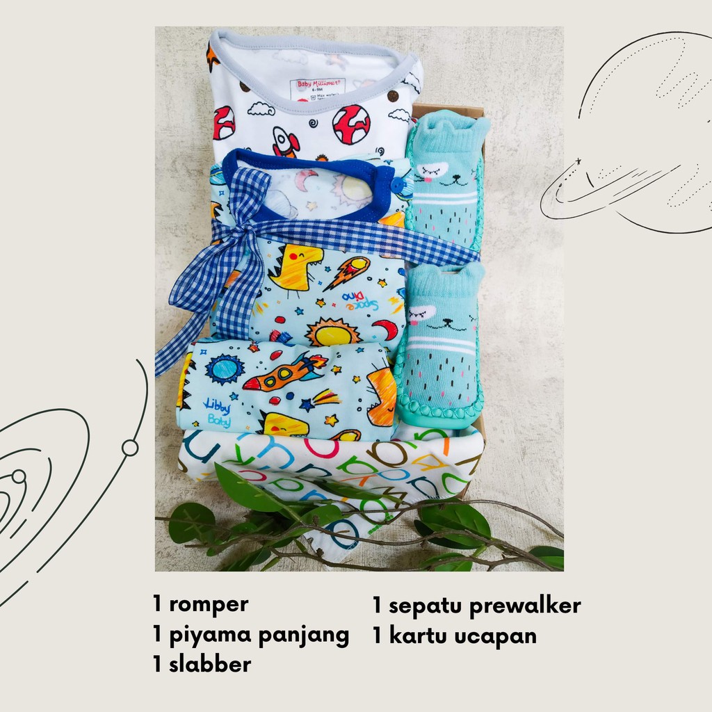 Kado Lahiran Bayi Hampers Giftbox seri pocket friendly 6